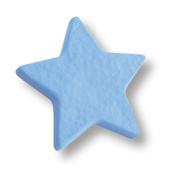 689AZ Ручка кнопка детская, звезда синяя